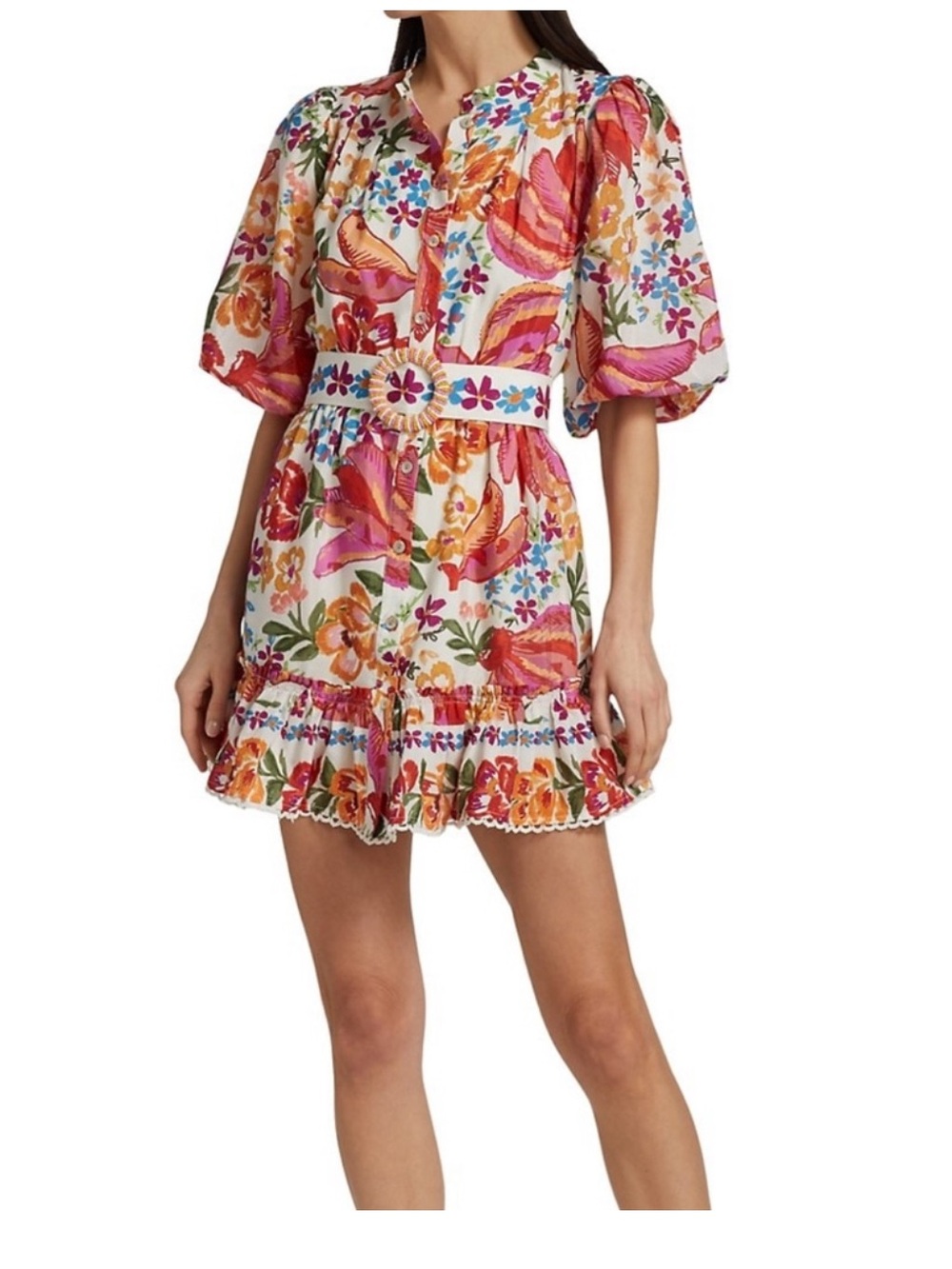Farm Rio Floral Belted Dress